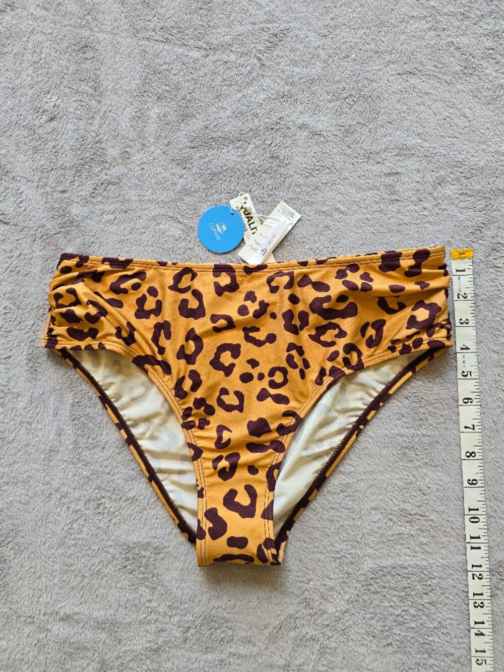 NWT Cupshe normal mid cut bikini bottom large